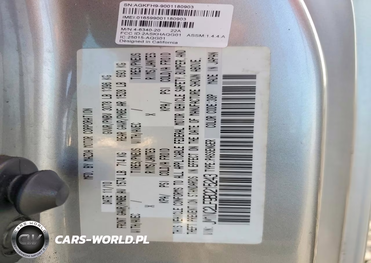 2011 Mazda Mx-5 Miata VIN:JM1NC2LF9B0215243 - 12