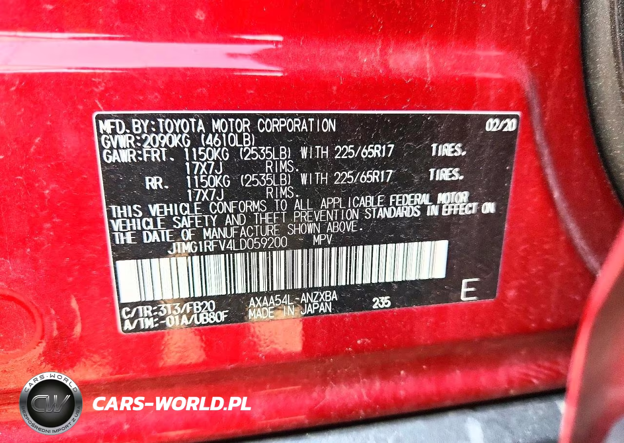 2020 Toyota Rav4 Le VIN:JTMG1RFV4LD059200 - 13
