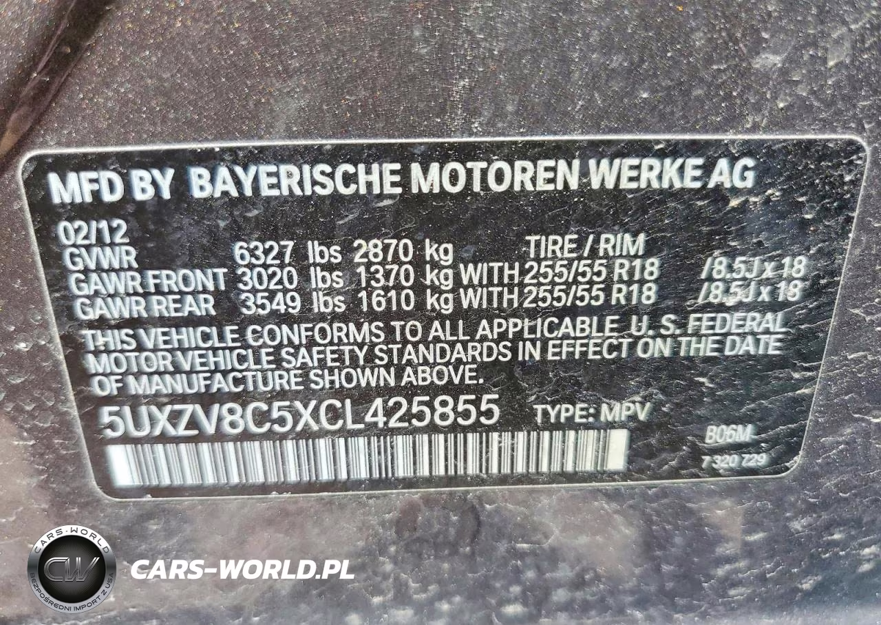 2012 BMW X5 xDrive50I VIN:5UXZV8C5XCL425855 - 13