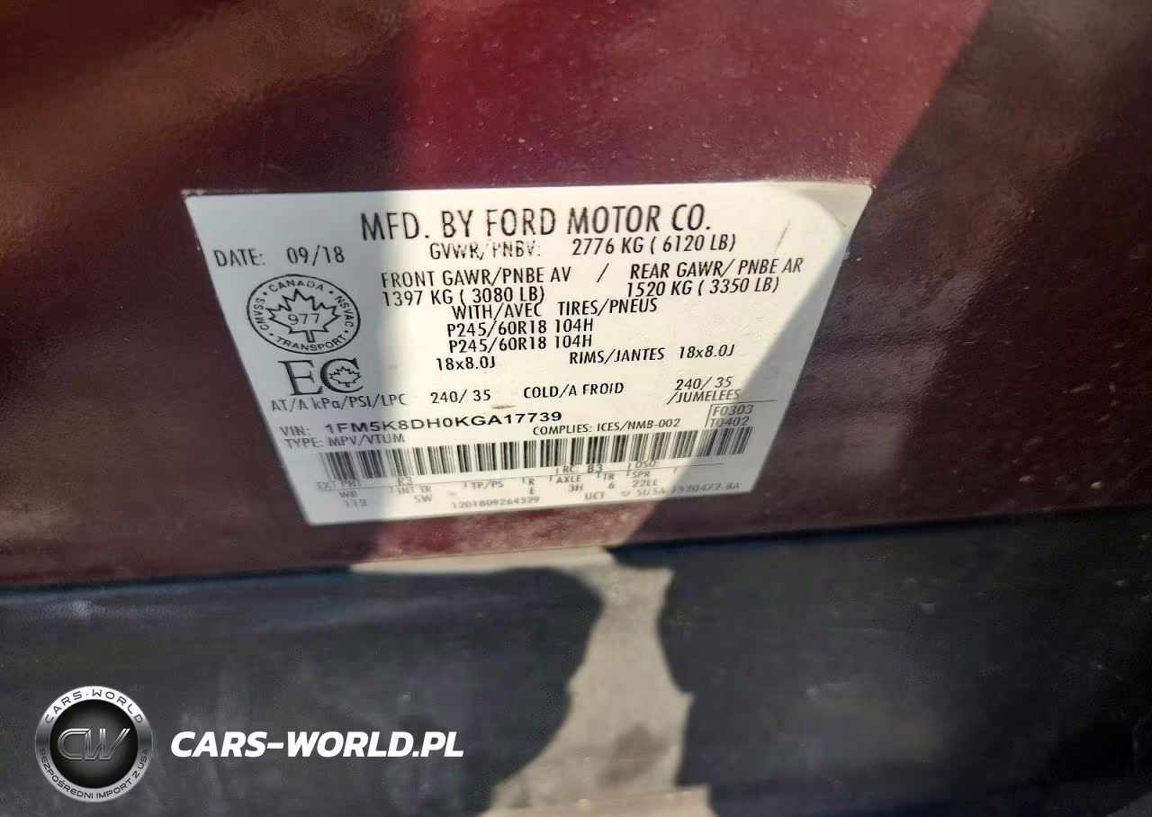 2019 Ford Explorer Xlt VIN:1FM5K8DH0KGA17739 - 12