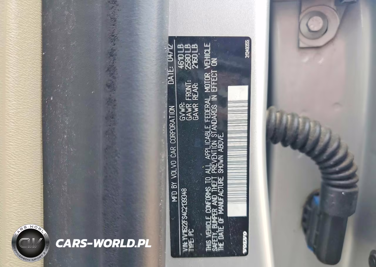 2012 Volvo S60 T5 VIN:YV1622FS4C2139348 - 12