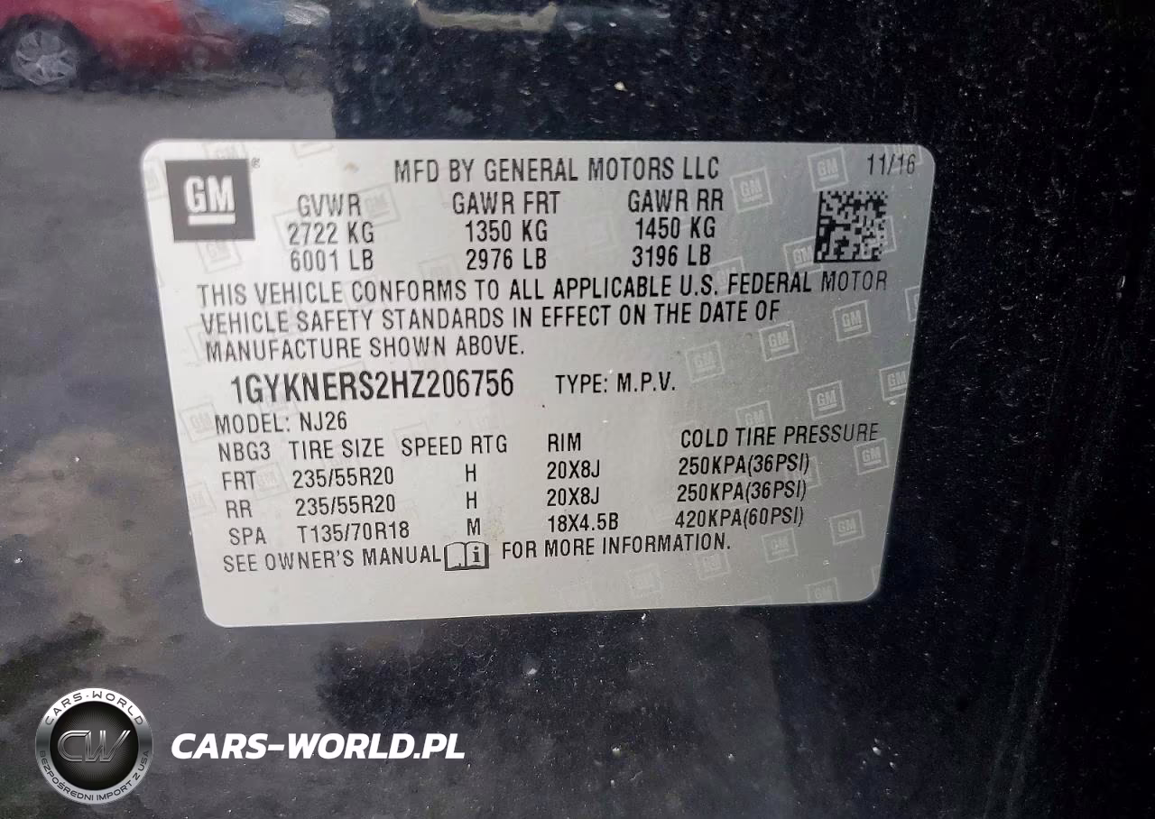 2017 Cadillac Xt5 Premium Luxury VIN:1GYKNERS2HZ206756 - 12