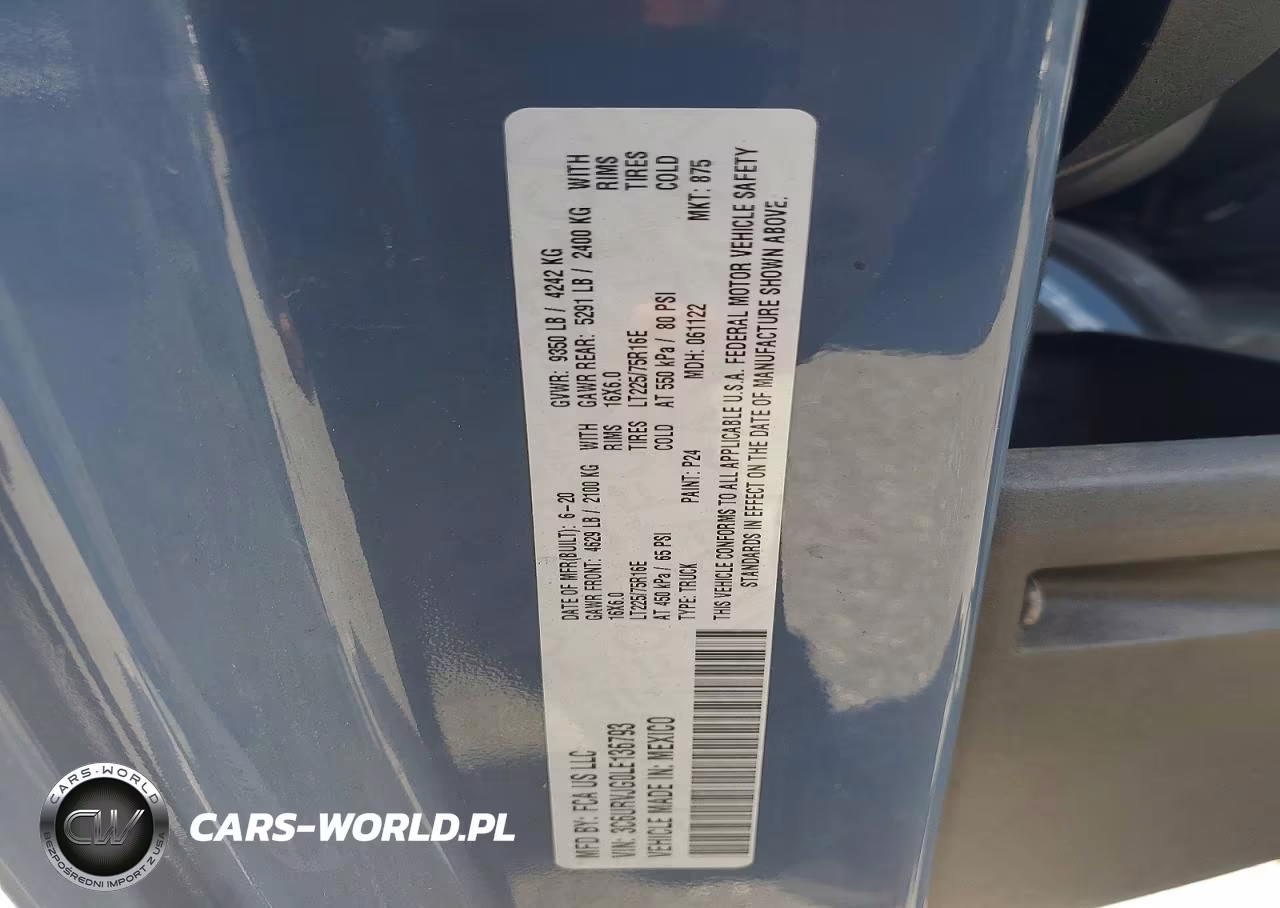 2020 Ram Promaster 3500 3500 High VIN:3C6URVJG0LE136793 - 13