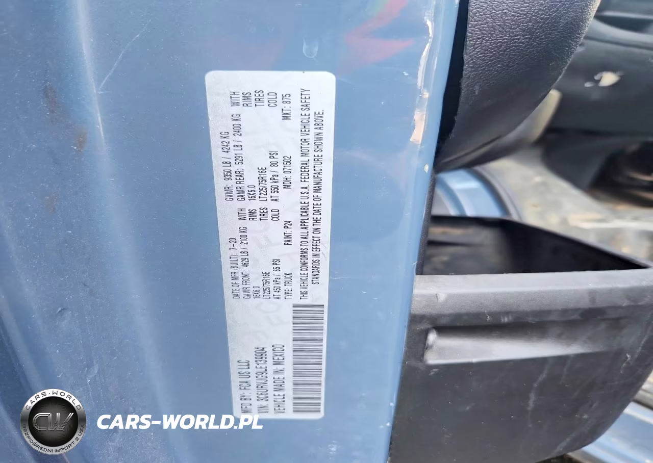 2020 Ram Promaster 3500 Delivery Van VIN:3C6URVJG9LE139904 - 13