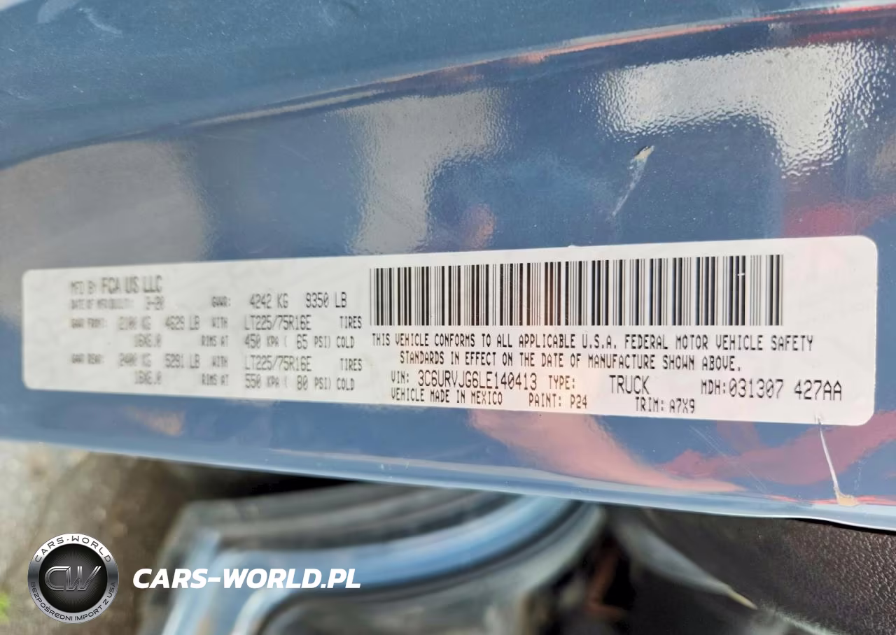 2020 Ram Promaster 3500 Delivery Van VIN:3C6URVJG6LE140413 - 13