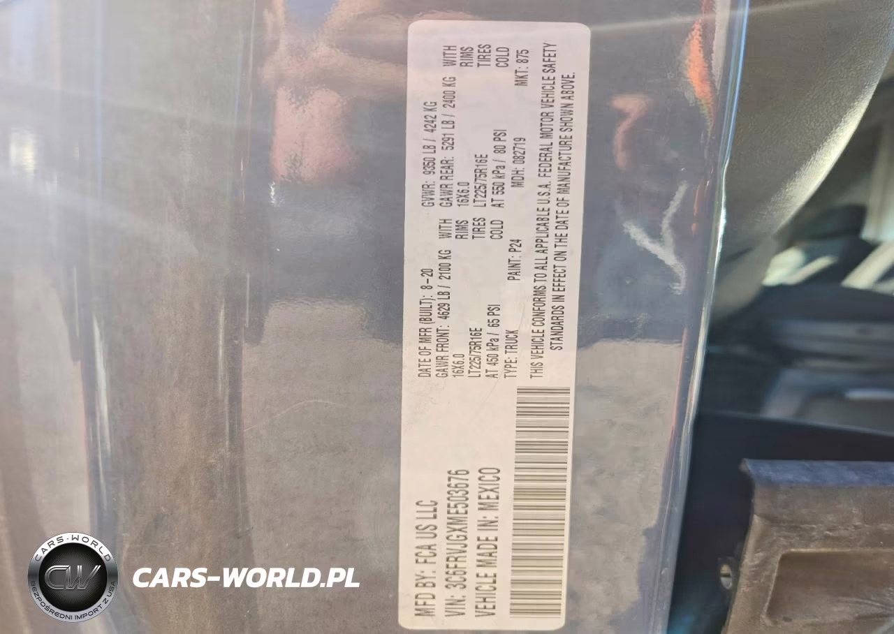 2021 Ram Promaster 3500 Delivery Van VIN:3C6FRVJGXME503676 - 13
