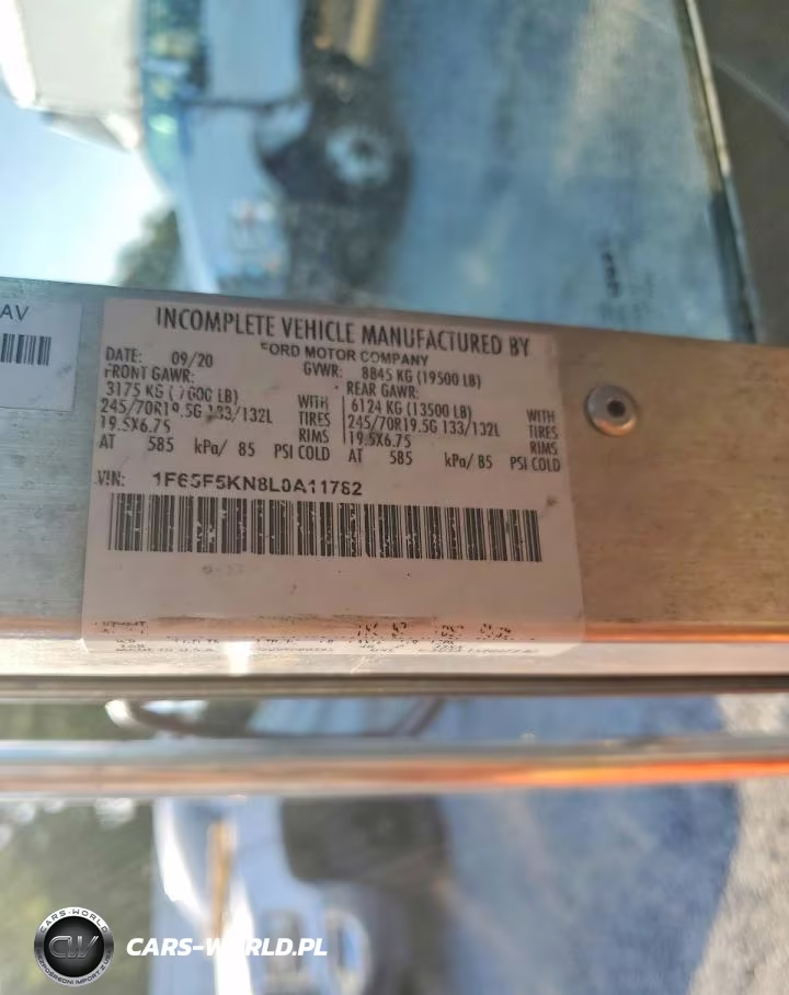 2020 Ford F59 Delivery Truck VIN:1F65F5KN8L0A11782 - 12