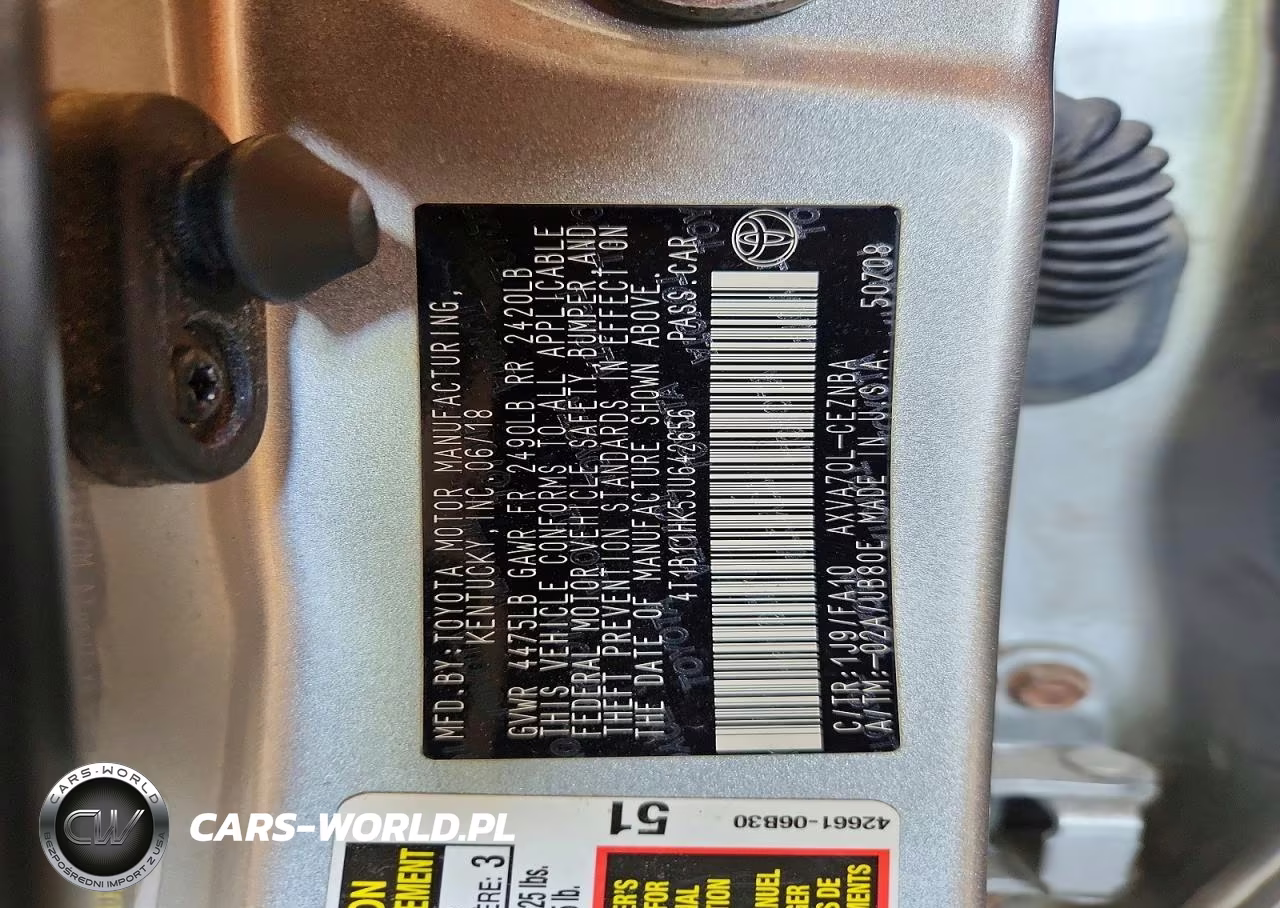 2018 Toyota Camry Le VIN:4T1B11HK5JU642656 - 13