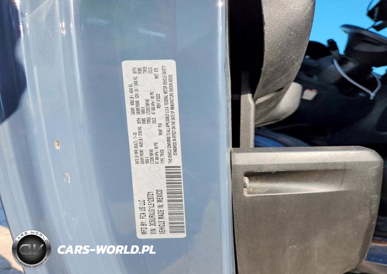 2020 Ram Promaster 3500 3500 High VIN:3C6URVJG1LE128721 - 13