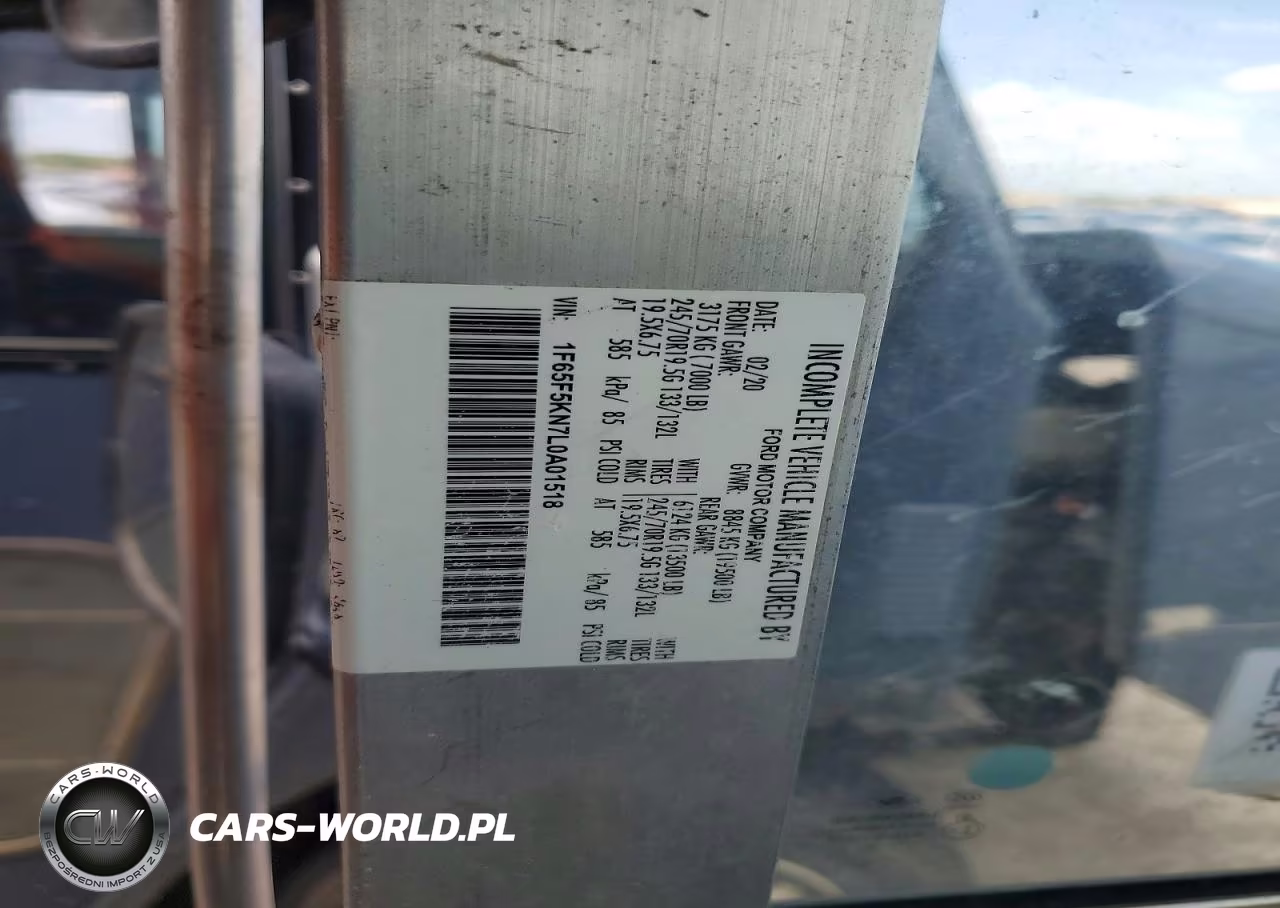 2020 Ford F59 Delivery Truck VIN:1F65F5KN7L0A01518 - 13