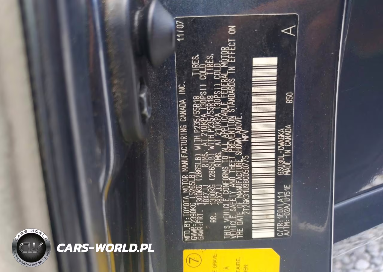 2008 Lexus Rx 350 VIN:2T2GK31U98C050775 - 13