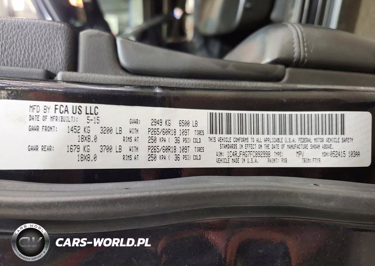 2015 Jeep Grand Cherokee Laredo VIN:1C4RJFAG7FC892998 - 14