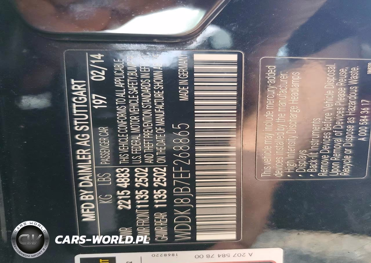 2014 Mercedes-Benz E 350 4Matic VIN:WDDKJ8JB7EF268865 - 12