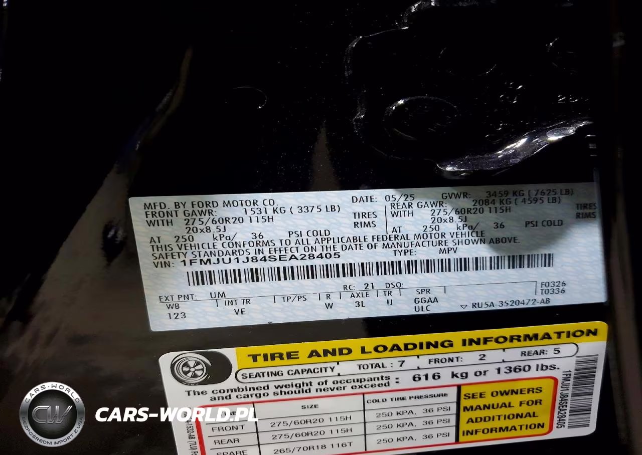 2025 Ford Expedition Active VIN:1FMJU1J84SEA28405 - 14