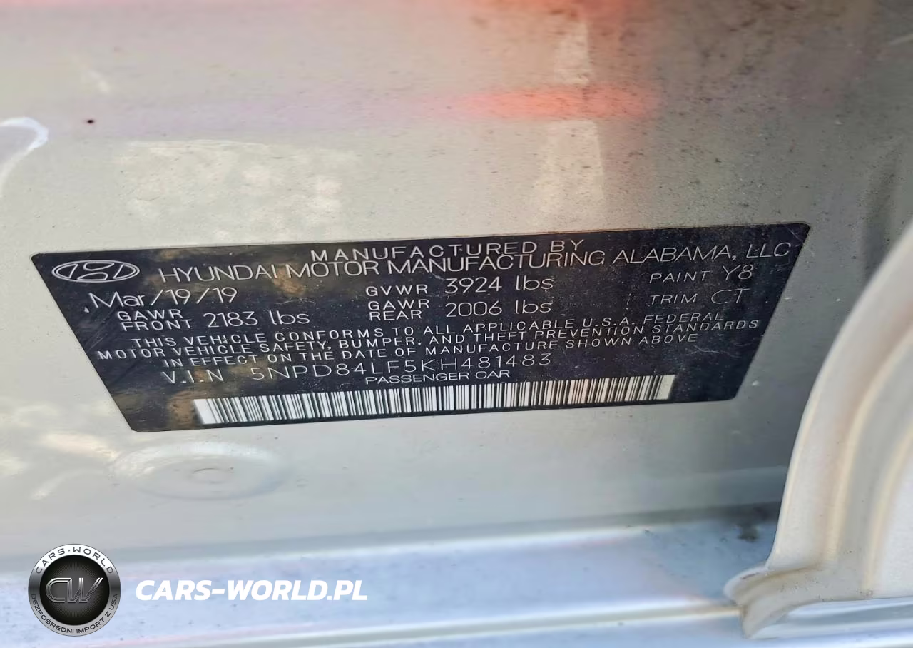 2019 Hyundai Elantra Sel VIN:5NPD84LF5KH481483 - 12
