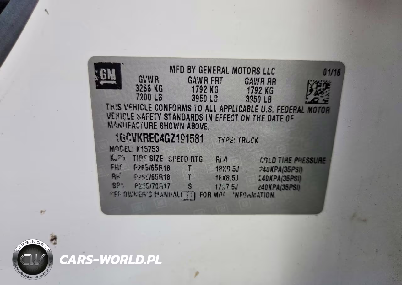 2016 Chevrolet Silverado K1500 Lt VIN:1GCVKREC4GZ191581 - 12