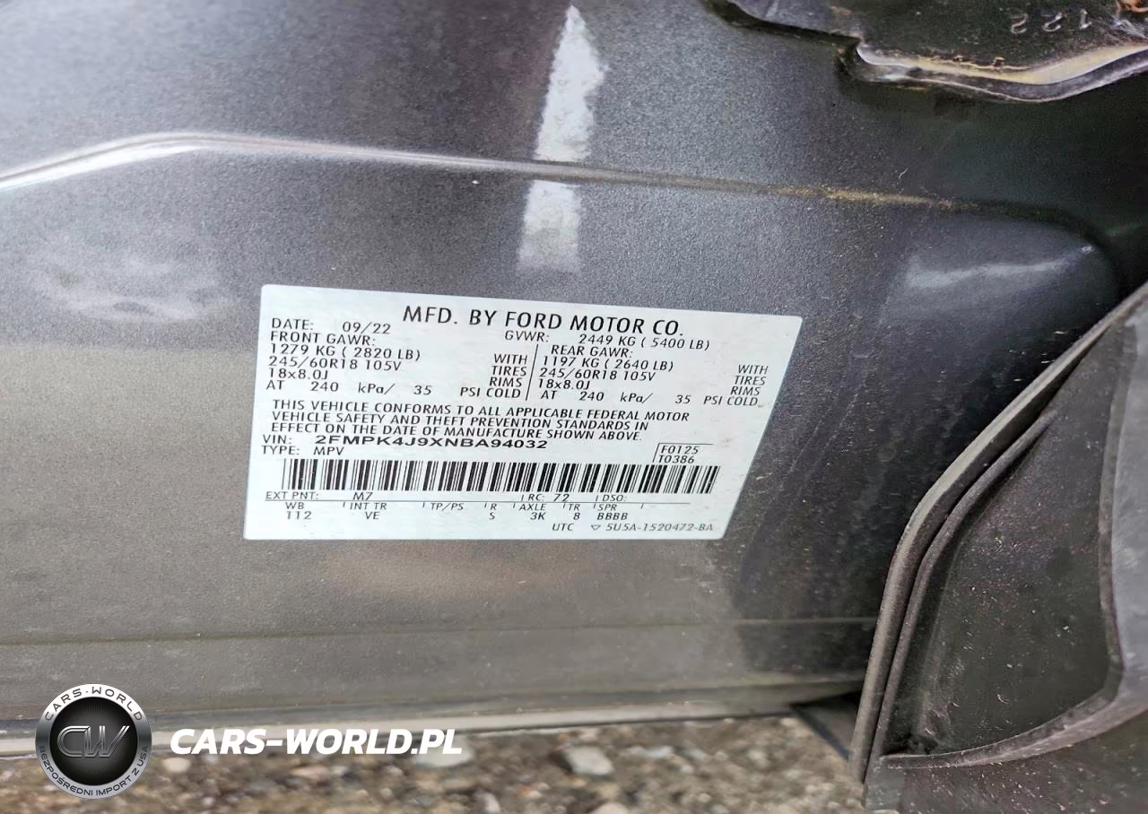 2022 Ford Edge Sel VIN:2FMPK4J9XNBA94032 - 13