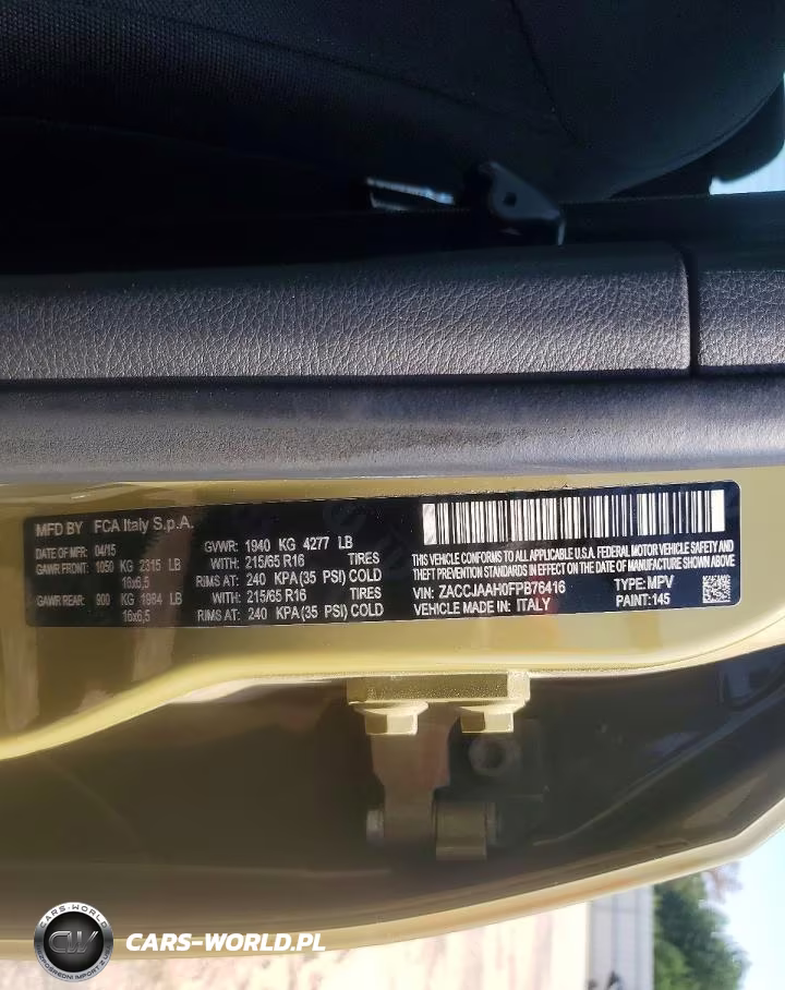2015 Jeep Renegade Sport VIN:ZACCJAAH0FPB76416 - 13