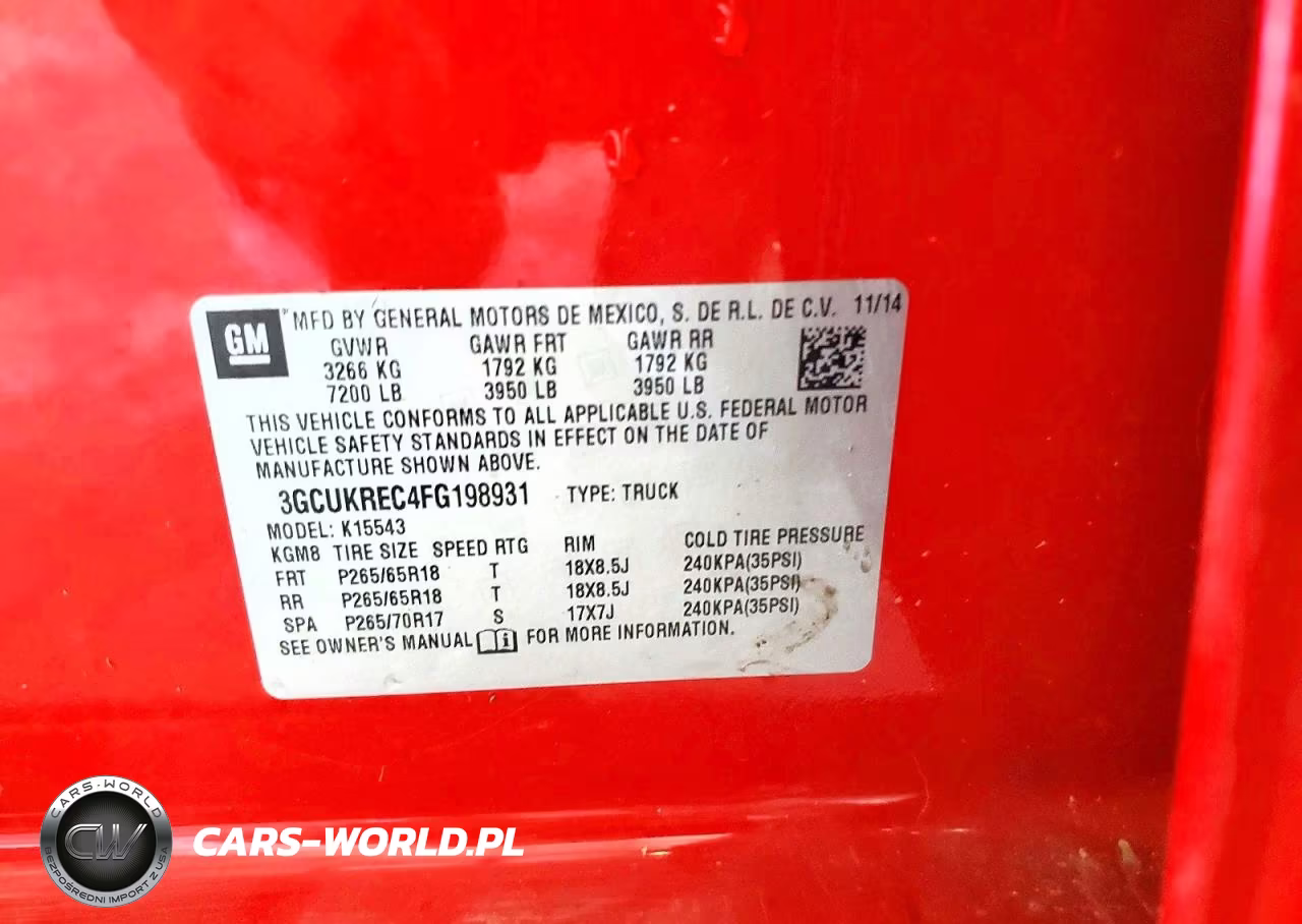 2015 Chevrolet Silverado K1500 Lt VIN:3GCUKREC4FG198931 - 12