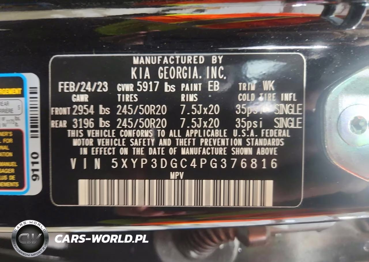 2023 Kia Telluride Ex VIN:5XYP3DGC4PG376816 - 13