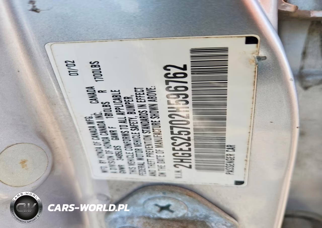 2002 Honda Civic Ex VIN:2HGES25702H596762 - 12