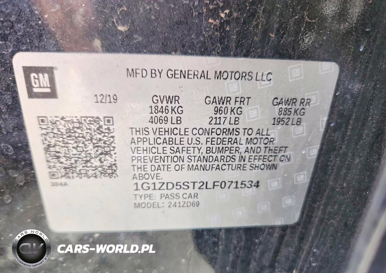 2020 Chevrolet Malibu Lt VIN:1G1ZD5ST2LF071534 - 12