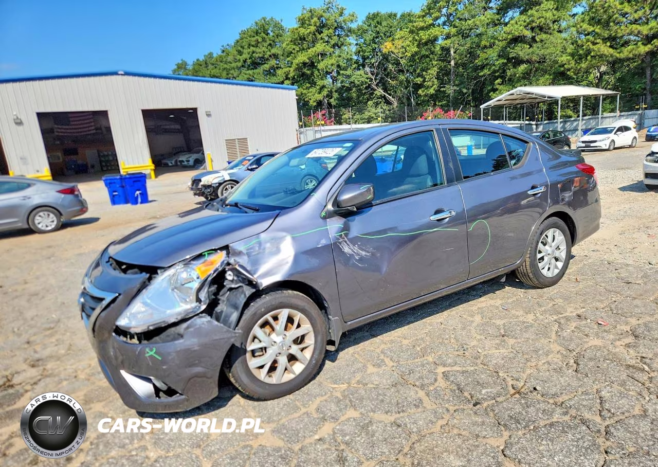 2019 Nissan Versa Sv VIN:3N1CN7AP2KL871610 - 1