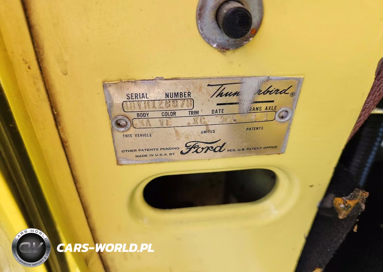 1958 Ford Thunderbird Lt VIN:H8YH128878 - 13