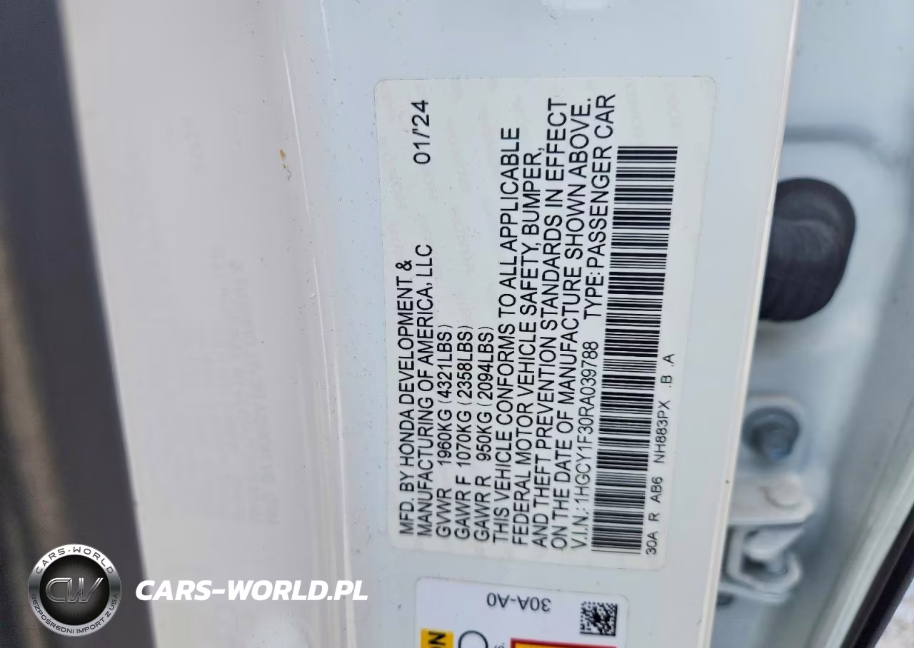 2024 Honda Accord Ex VIN:1HGCY1F30RA039788 - 12