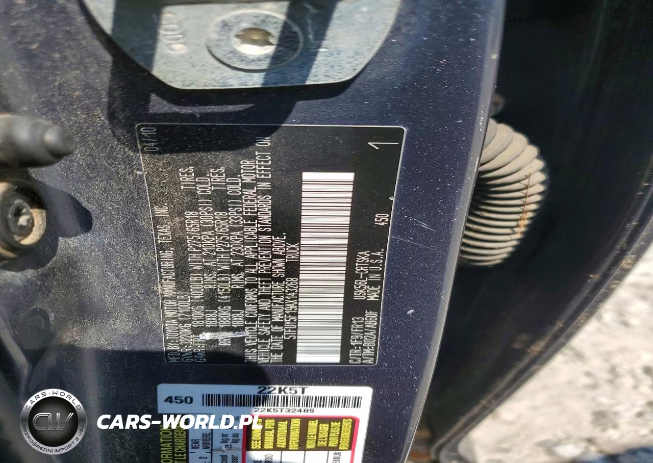 2010 Toyota Tundra VIN:5TFUY5F19AX143268 - 12