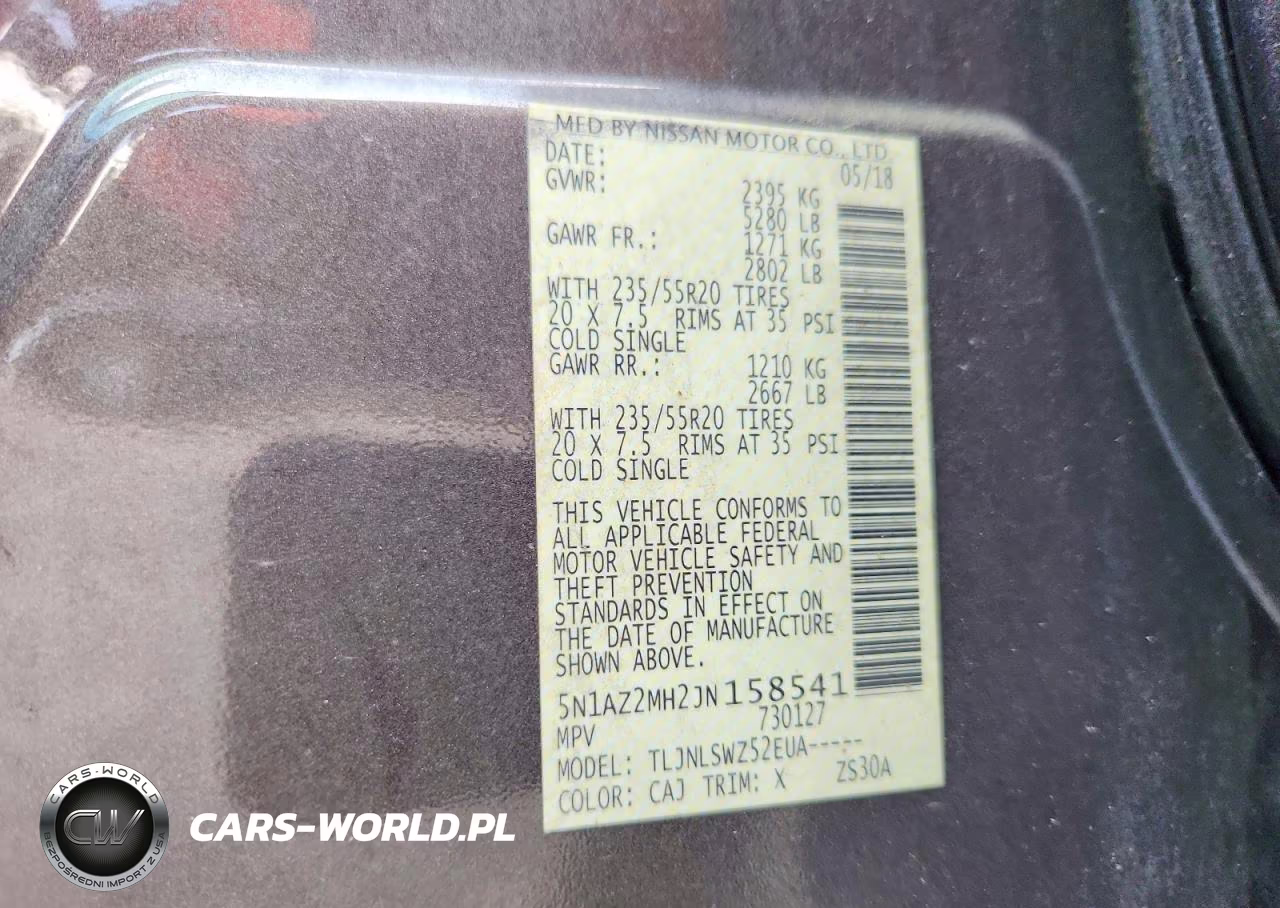 2018 Nissan Murano Platinum VIN:5N1AZ2MH2JN158541 - 12