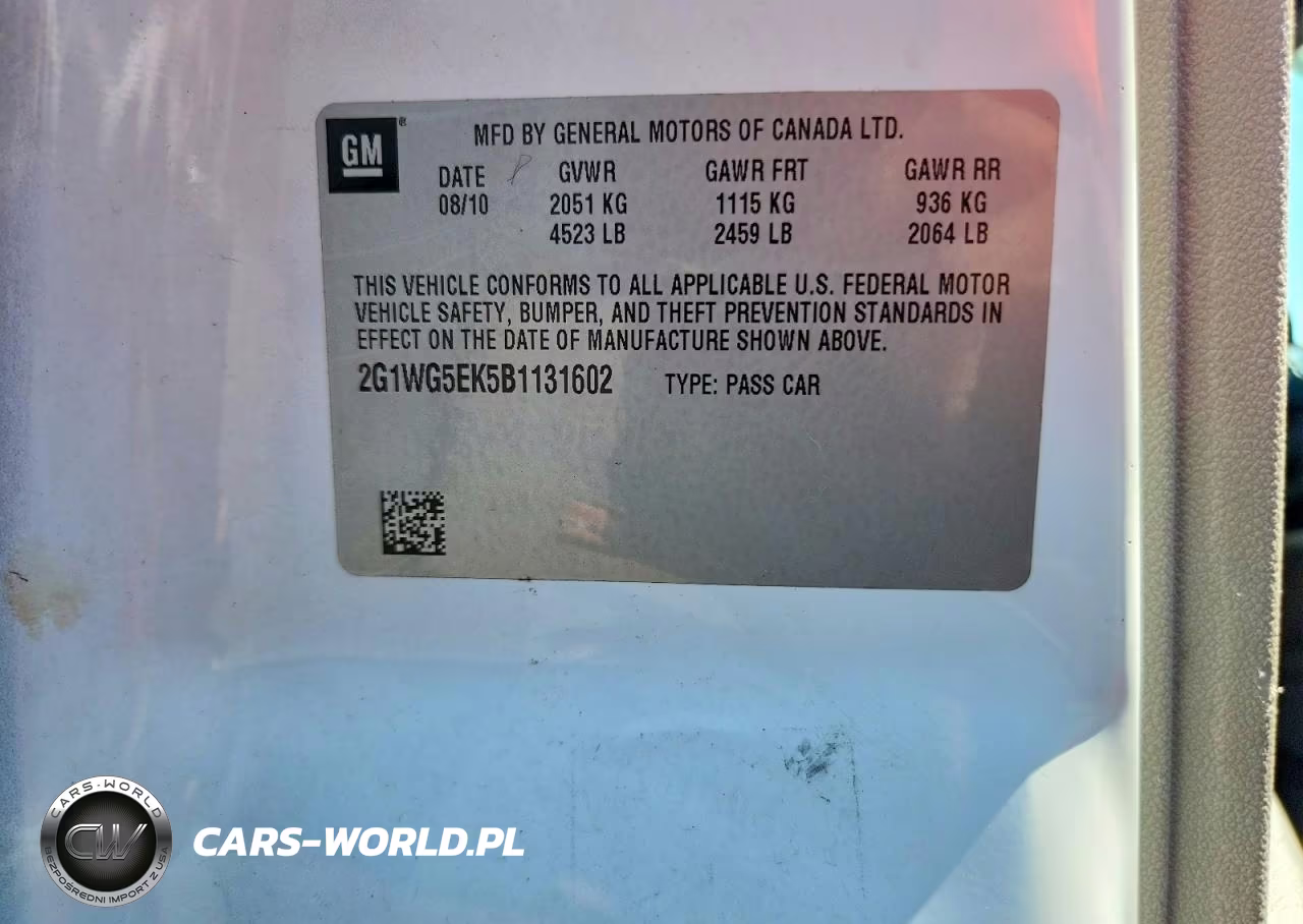 2011 Chevrolet Impala Lt VIN:2G1WG5EK5B1131602 - 12
