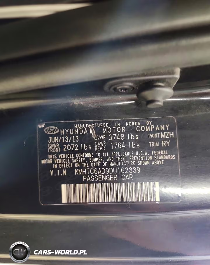 2013 Hyundai Veloster Base VIN:KMHTC6AD9DU162339 - 12