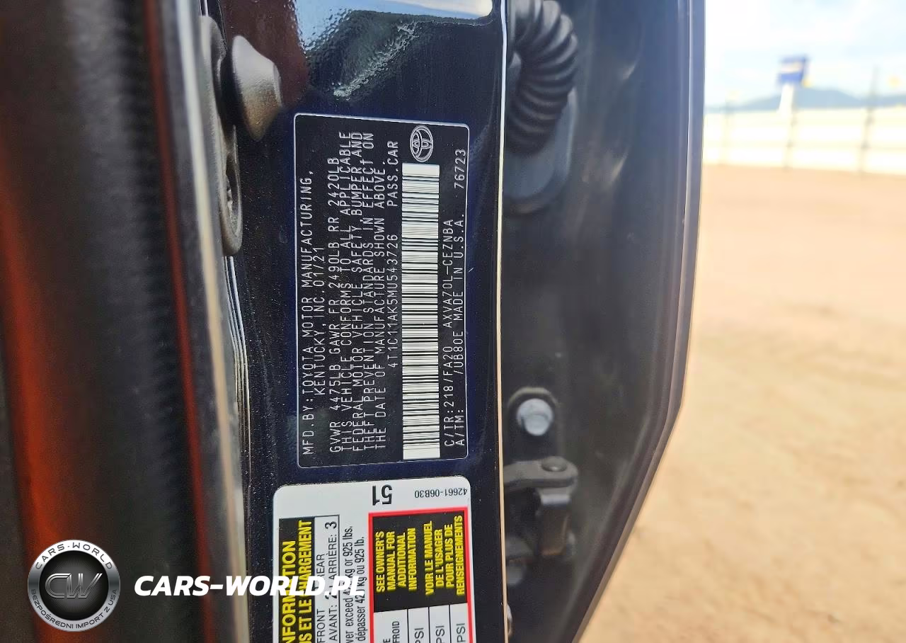 2021 Toyota Camry Le VIN:4T1C11AK5MU543726 - 12