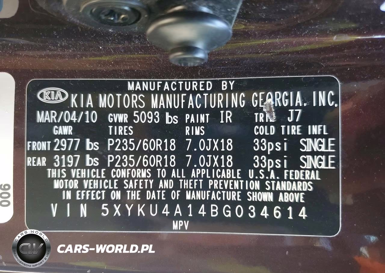 2011 Kia Sorento Ex VIN:5XYKU4A14BG034614 - 13