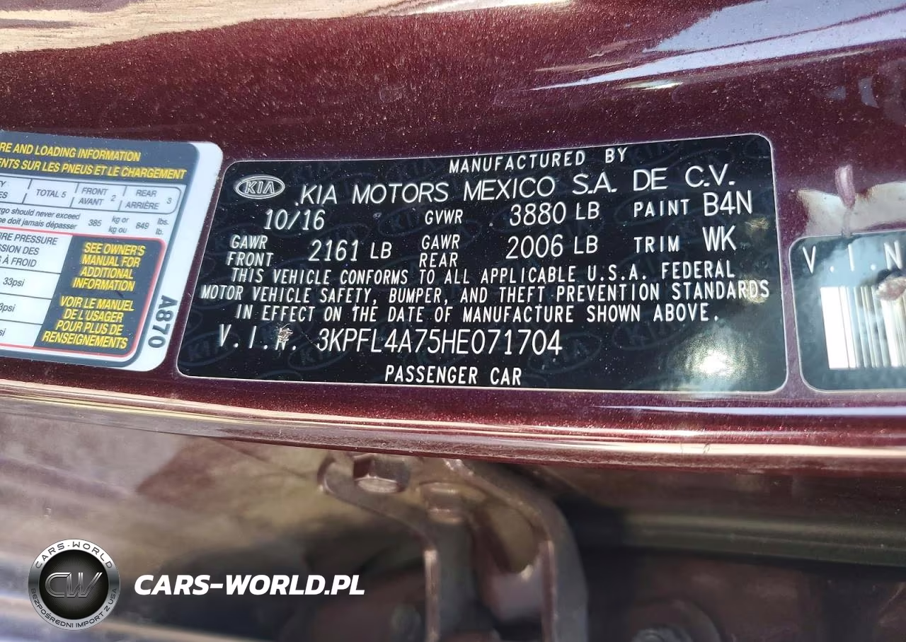 2017 Kia Forte Lx VIN:3KPFL4A75HE071704 - 12