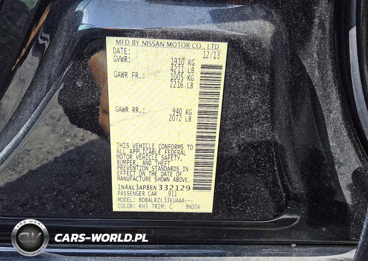 2014 Nissan Altima VIN:1N4AL3AP8EN332129 - 12