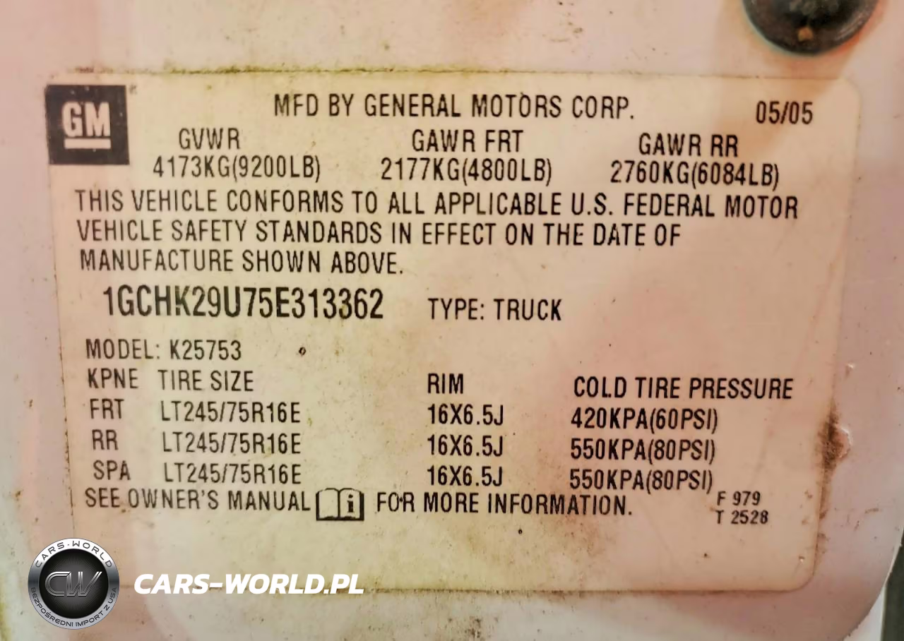 2005 Chevrolet Silverado K2500 Heavy Duty VIN:1GCHK29U75E313362 - 12