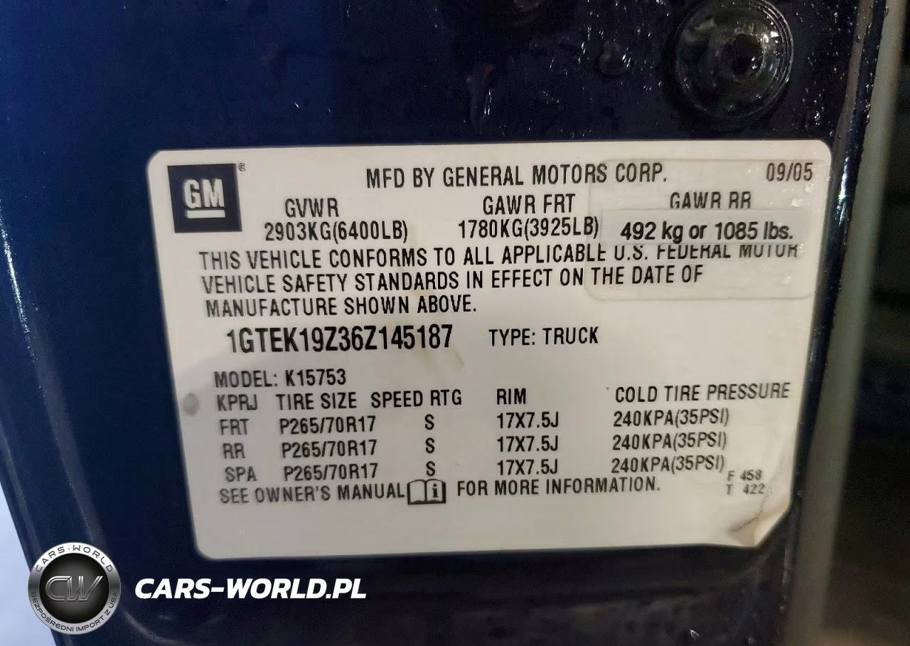 2006 GMC New Sierra K1500 VIN:1GTEK19Z36Z145187 - 12