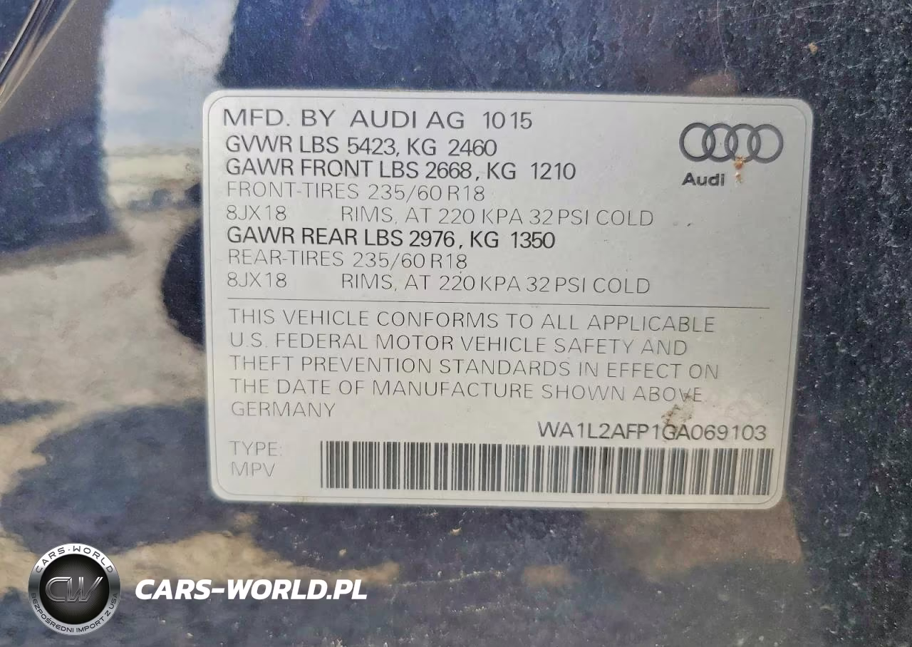 2016 Audi Q5 Premium Plus VIN:WA1L2AFP1GA069103 - 13