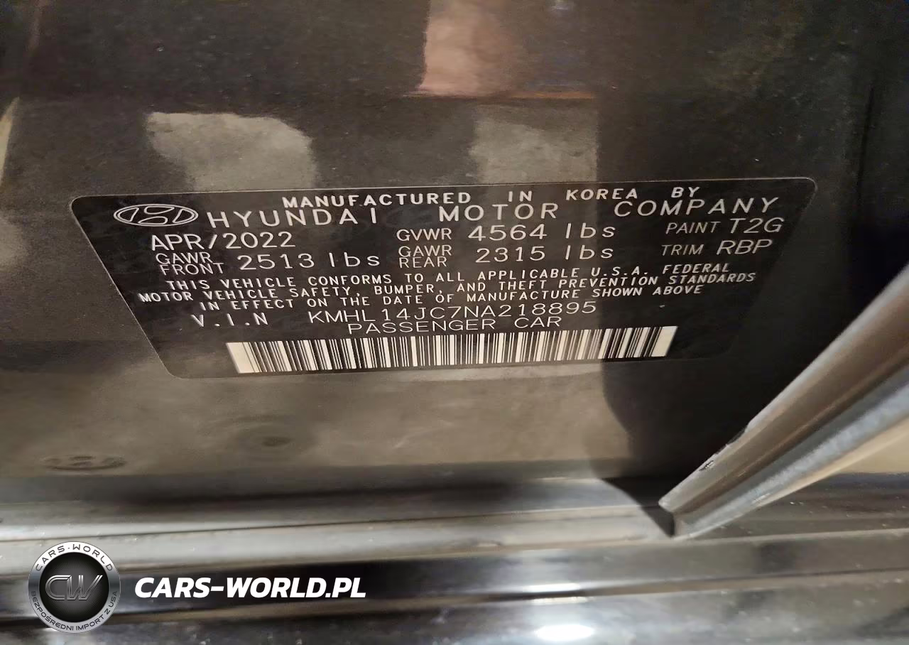 2022 Hyundai Sonata N Line VIN:KMHL14JC7NA218895 - 13