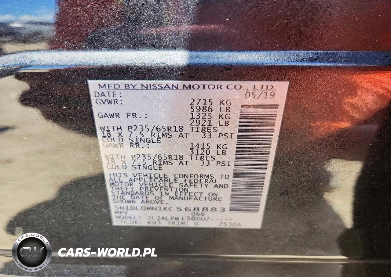 2019 Infiniti Qx60 Pure VIN:5N1DL0MN1KC568883 - 13