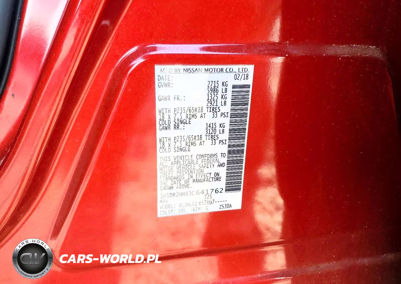2018 Nissan Pathfinder Sv VIN:5N1DR2MM4JC641762 - 13