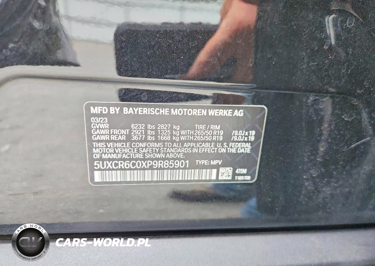 2023 BMW X5 xDrive40I VIN:5UXCR6C0XP9R85901 - 13