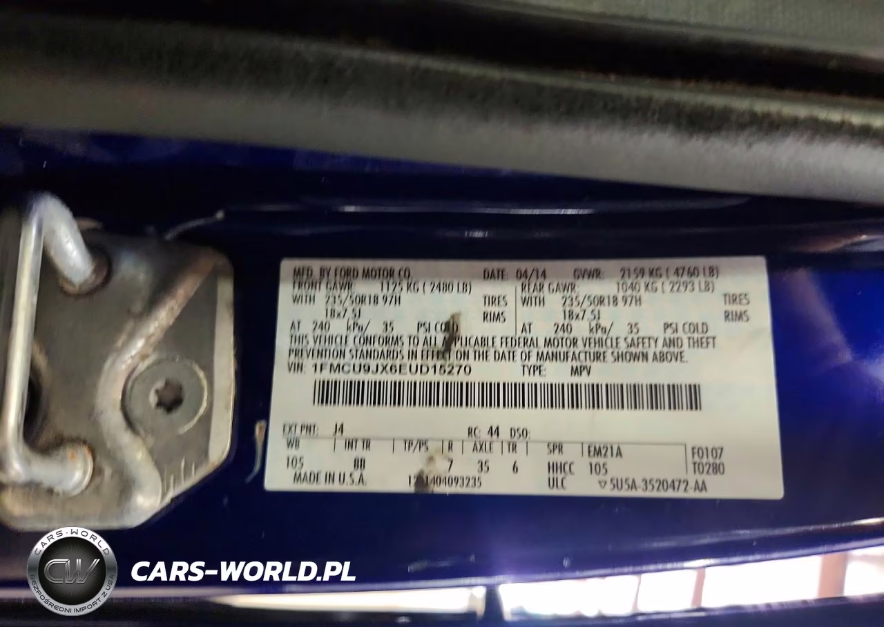 2014 Ford Escape Titanium VIN:1FMCU9JX6EUD15270 - 13