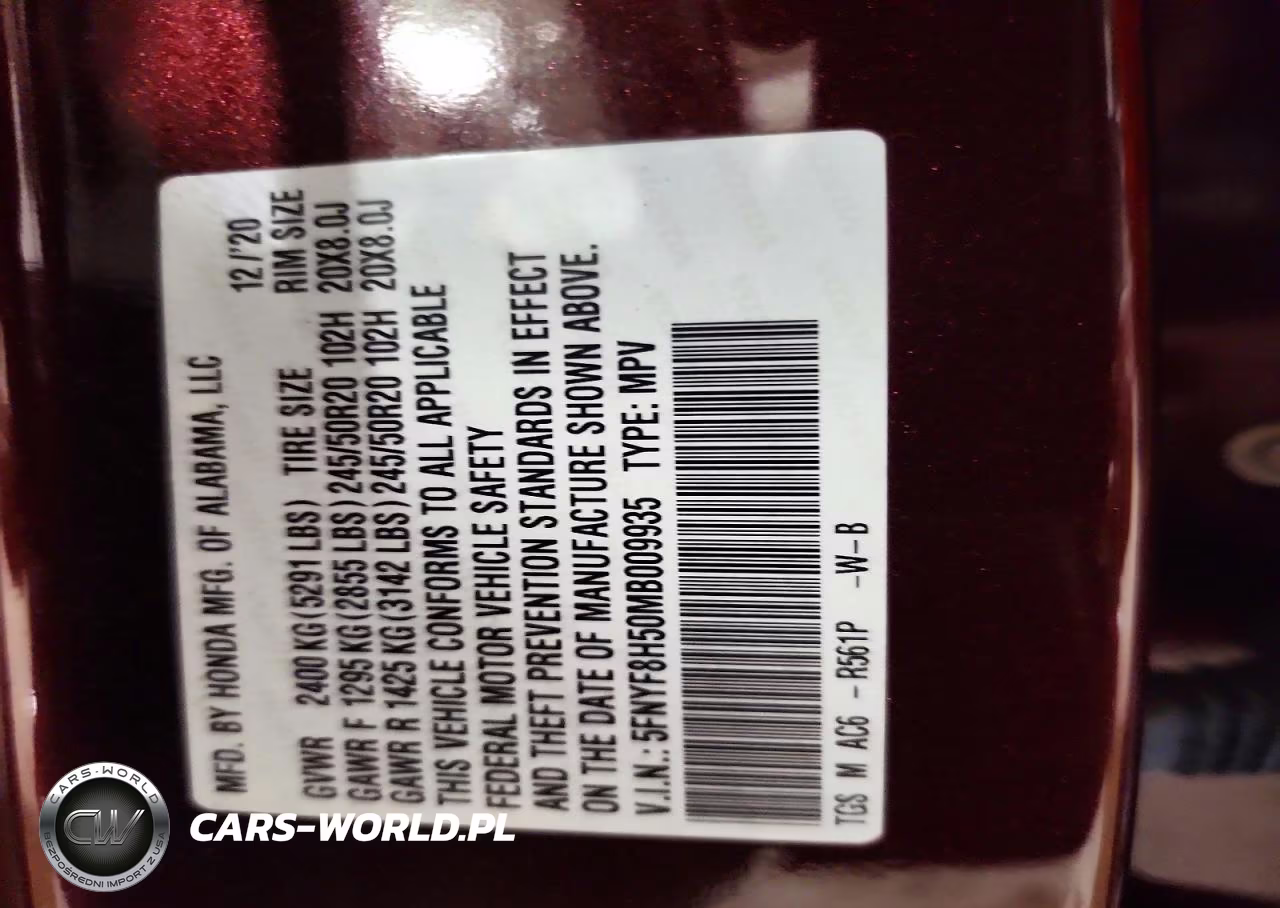 2021 Honda Passport Exl VIN:5FNYF8H50MB009935 - 14