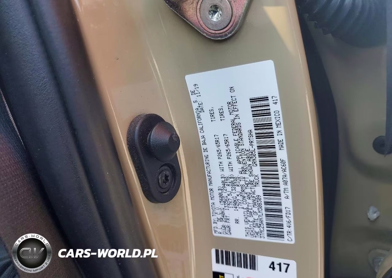 2020 Toyota Tacoma Trd Sport VIN:3TMCZ5AN7LM308309 - 12