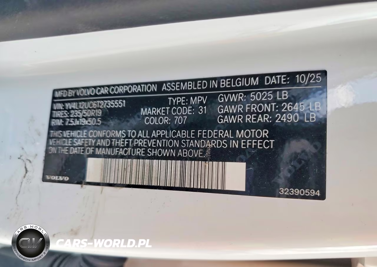 2026 Volvo Xc40 Plus VIN:YV4L12UC6T2735551 - 13