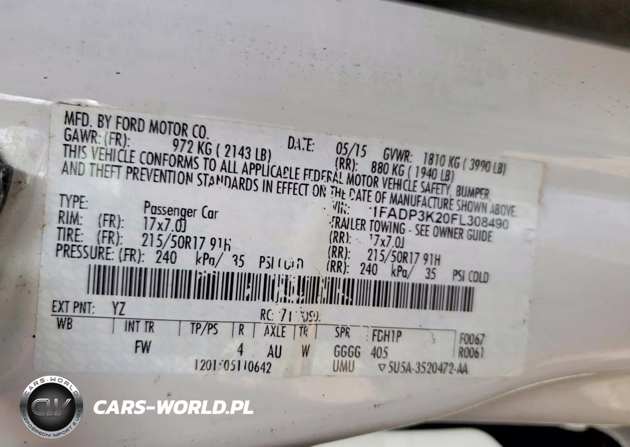 2015 Ford Focus Se VIN:1FADP3K20FL308490 - 12