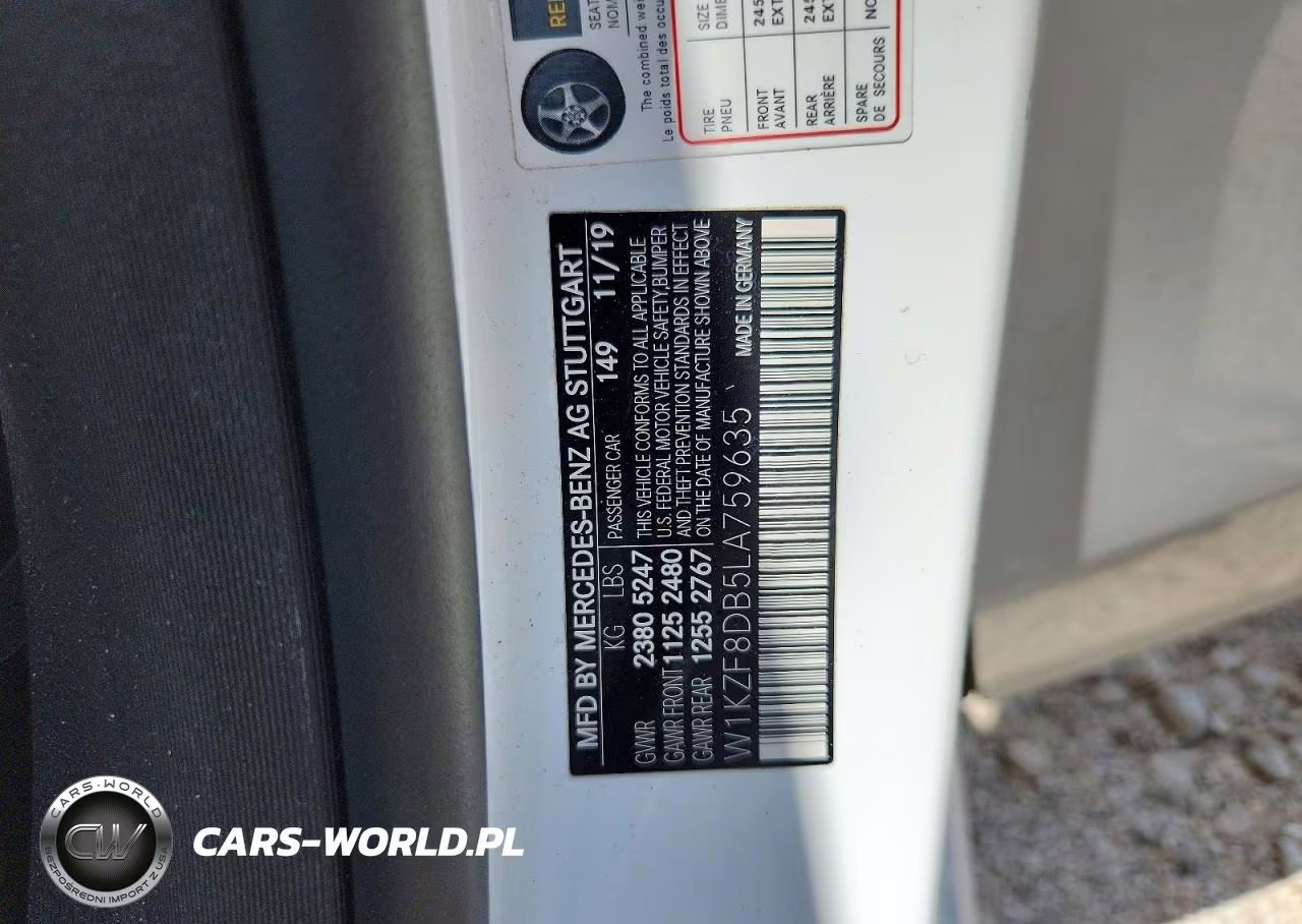 2020 Mercedes-Benz E 350 VIN:W1KZF8DB5LA759635 - 12